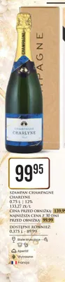 Szampan Champagne Charlyne promocja w Dino