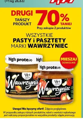 Pasztet z fasoli z pomidorami i papryką WAWRZYNIEC promocja w Kaufland