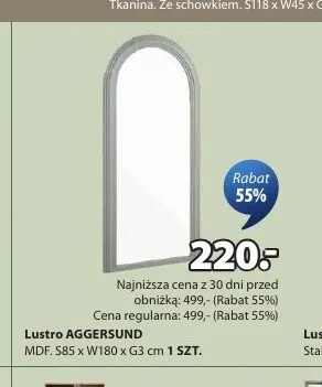 Lustro AGGERSUND promocja w Jysk