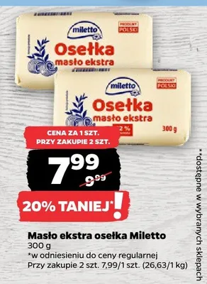 Masło ekstra promocja w Netto