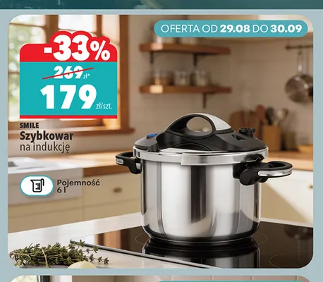 Szybkowar na indukcję Smile promocja w Biedronka