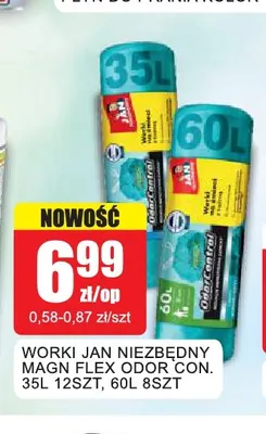 Worki Jan Niezbędny Magn Flex Odor Con. 60 l promocja w Bingo