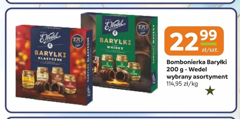 Bombonierka Baryłki Klasyczne E.Wedel promocja w Społem Częstochowa