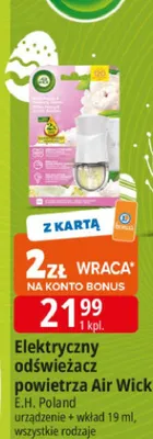 Elektryczny odświeżacz powietrza Air Wick promocja w Leclerc
