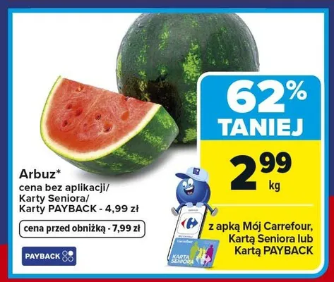 Arbuz promocja w Carrefour