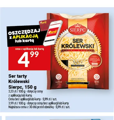 Ser tarty Królewski Sierpc promocja w Twój Market