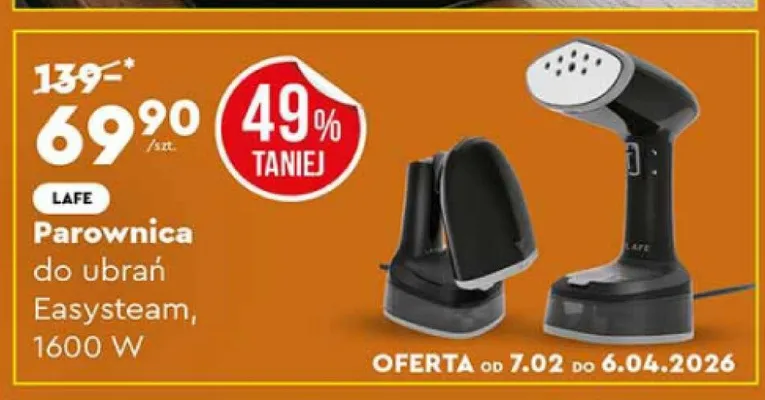 Parownica do ubrań Easysteam, 1600 W promocja w Biedronka