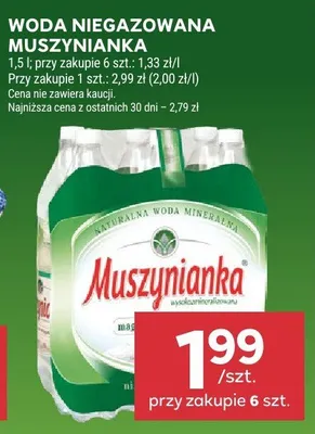 Woda niegazowana Muszynianka promocja w Stokrotka