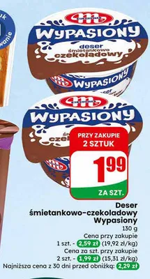 Deser śmietankowo-czekoladowy promocja w Dino