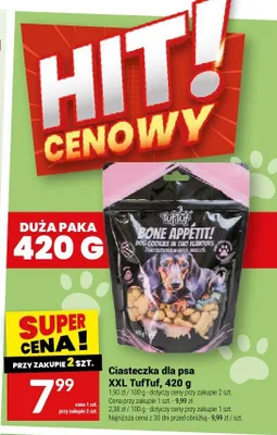 Ciasteczka dla psa XXL TufTuf promocja w Twój Market