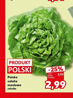 Sałata masłowa polska promocja w Kaufland