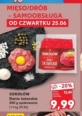 Danie tatarskie Sokołów promocja w Kaufland