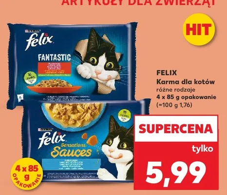 Karma dla kotów różne rodzaje promocja w Kaufland