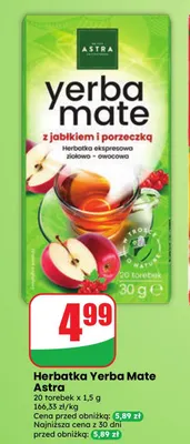 Herbatka Yerba Mate Astra promocja w Dino