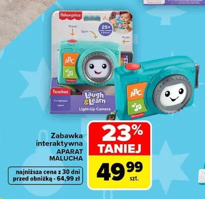 Zabawka interaktywna Aparat Malucha Fisher-Price promocja w Carrefour