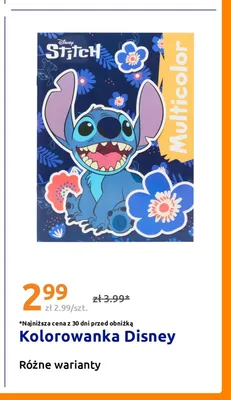 Kolorowanka Disney promocja w Action