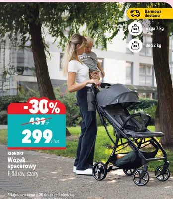 Wózek spacerowy Fjallfay, szary promocja w Biedronka Home