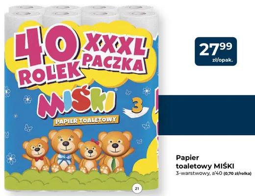 Papier toaletowy Miśki promocja w PSB Mrówka