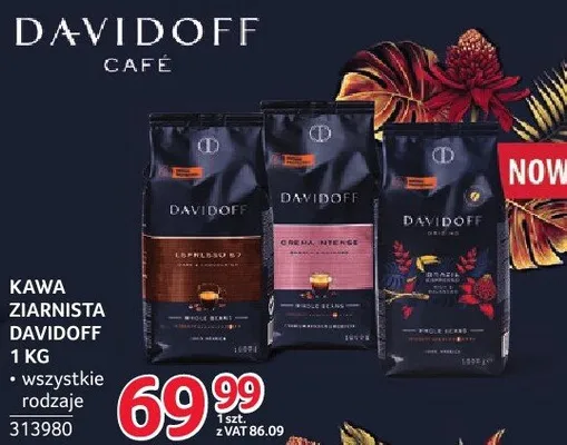 Kawa ziarnista Davidoff 1 kg wszystkie rodzaje promocja w Selgros