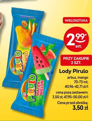 Lody Pirulo arbuz promocja w Żabka