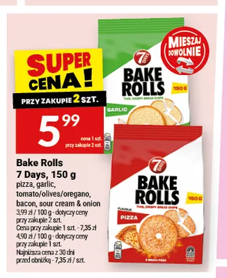 Bake Rolls 7 Days bacon promocja w Twój Market