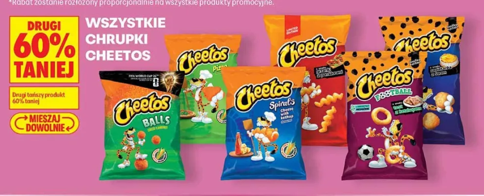 Chrupki Cheetos Pizza promocja w Biedronka