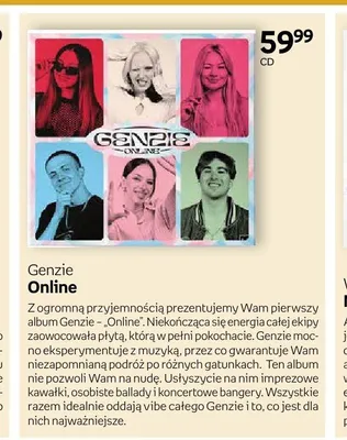 Płyta CD Genzie Online promocja w Dzień Dziecka