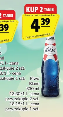 Piwo Blanc promocja w Prim Market