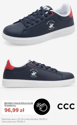 Sneakersy Beverly Hills Polo Club promocja w CCC