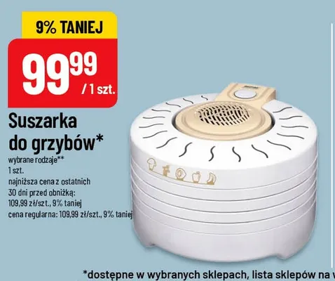 Suszarka do grzybów promocja w POLOmarket
