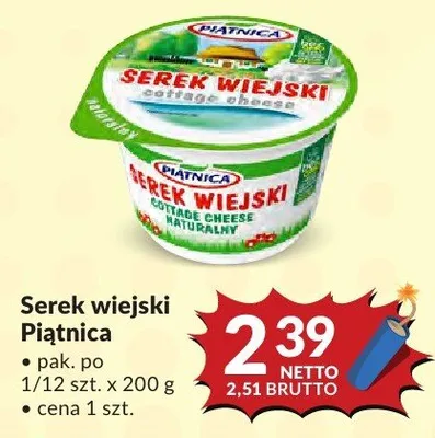 Serek wiejski Piątnica promocja w Makro