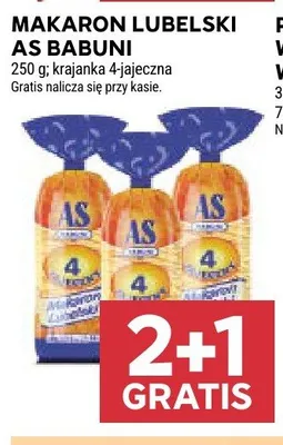 Makaron krajanka 4-jajeczna As Babuni promocja w Stokrotka