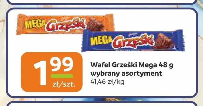 Wafel Grześki Mega kakaowy promocja w Gama
