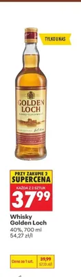 Whisky Golden Loch 40% promocja w Biedronka