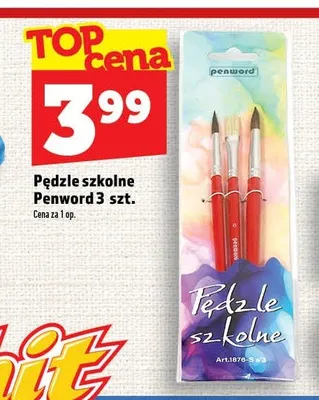 Pędzle szkolne Penword promocja w TOPAZ