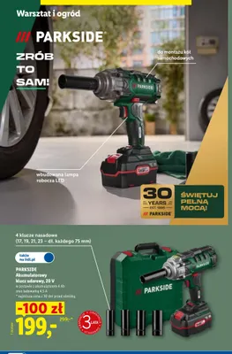 Akumulatorowy klucz udarowy Parkside promocja w Lidl