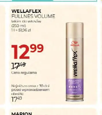 Lakier do włosów Wellaflex Fullness Volume promocja w Drogerie Jawa
