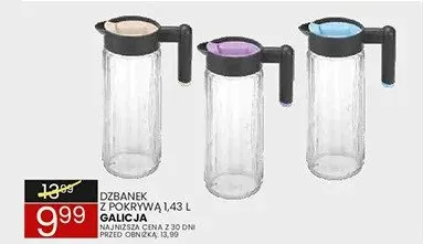 Dzbanek z pokrywką 1.43l promocja w Wafelek