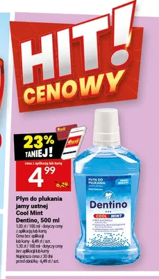 Płyn do płukania jamy ustnej Dentino Cool Mint promocja w Twój Market