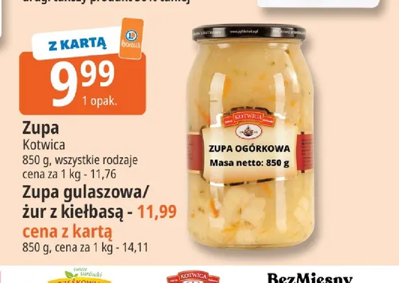 Żur z kiełbasą Kotwica promocja w Leclerc