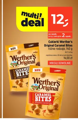 Cukierki Werther's Original Caramel Bites Crunchy promocja w Dealz