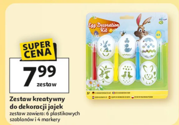 Zestaw kreatywny do dekoracji jajek promocja w Auchan