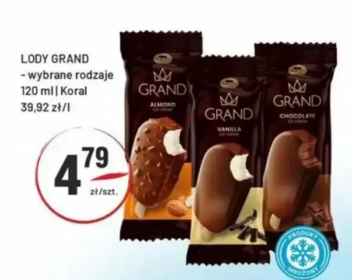 Lody Grand Almond promocja w Sedal