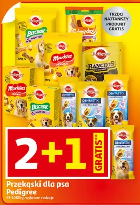 Przekąski dla psa Pedigree 65-1080 g promocja w Auchan
