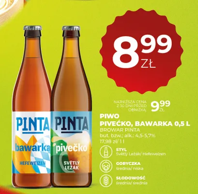 Piwo Pinta Bawarka promocja w Duży Ben