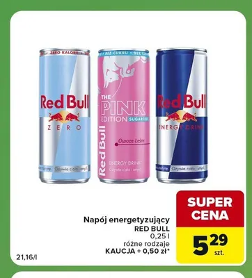 Napój energetyzujący Red Bull Energy Drink promocja w Carrefour Express