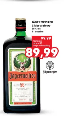 Likier ziołowy Jägermeister promocja w Kaufland