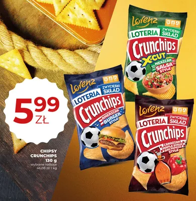 Chipsy Crunchips Canadian Maple Syrup and Paprika Style promocja w Duży Ben