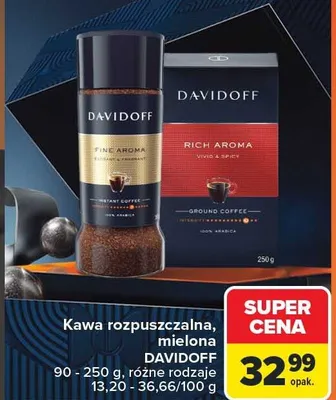 Kawa rozpuszczalna, mielona różne rodzaje promocja w Carrefour
