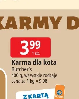 Karma dla kota Butcher's promocja w Leclerc
